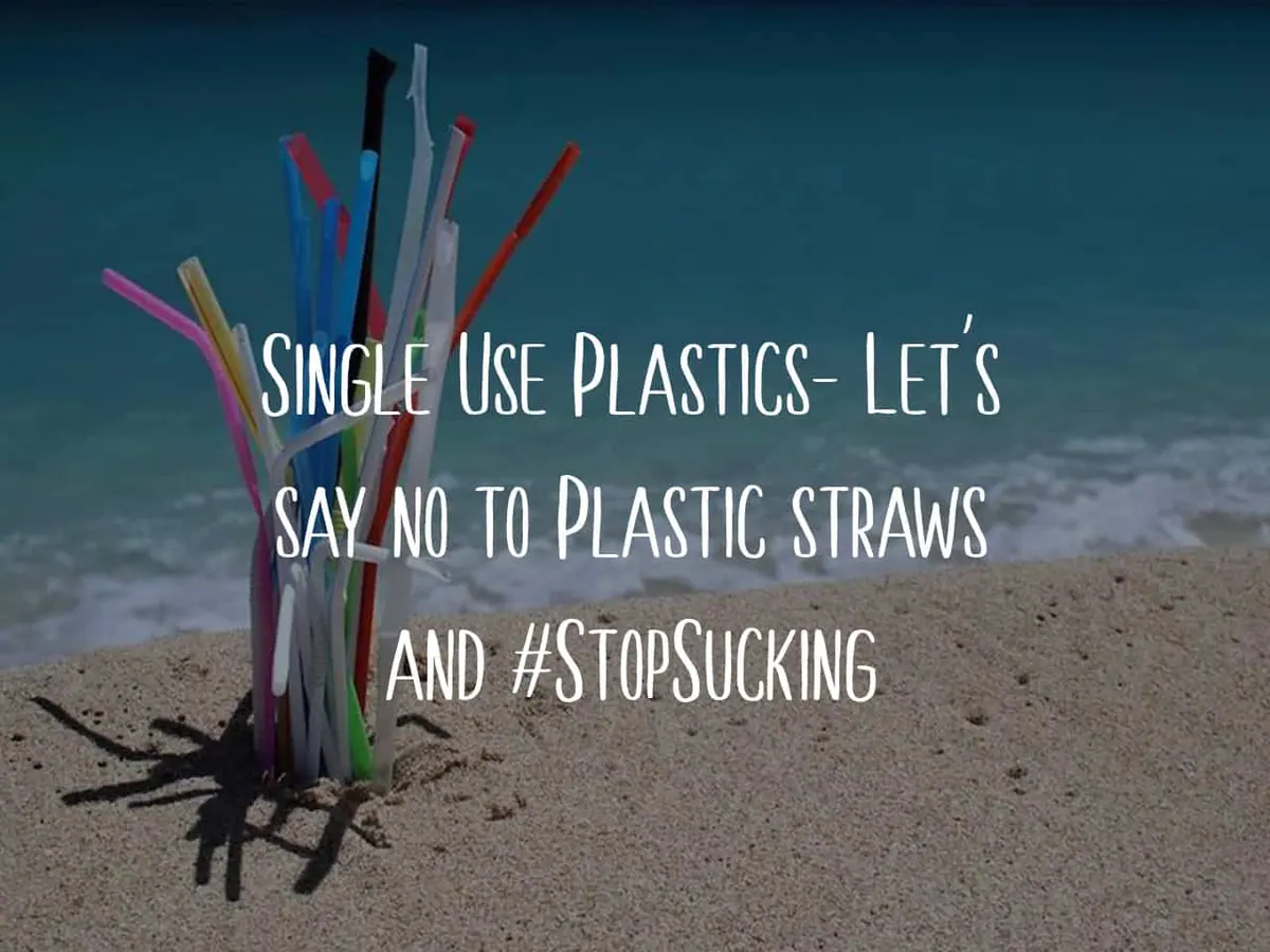 Single Use Plastics- Let's say no to straws and #StopSucking
